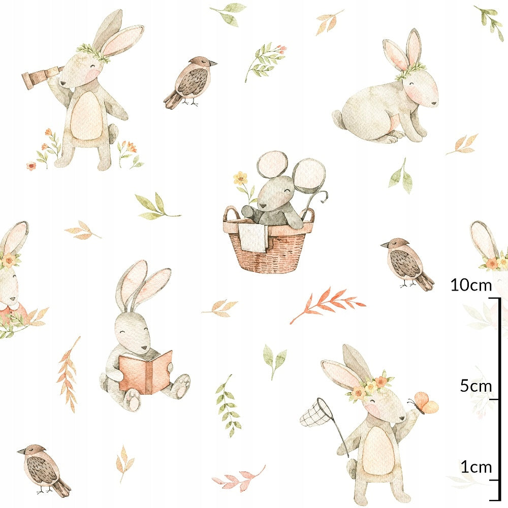 BAMBOO Diaper 30x30 TETRA muslin BUNNY POURER