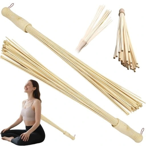 BAMBOO MASSAGE STICK FOR ALL BODY PARTS WITH ECO-FRIENDLY BAMBOO