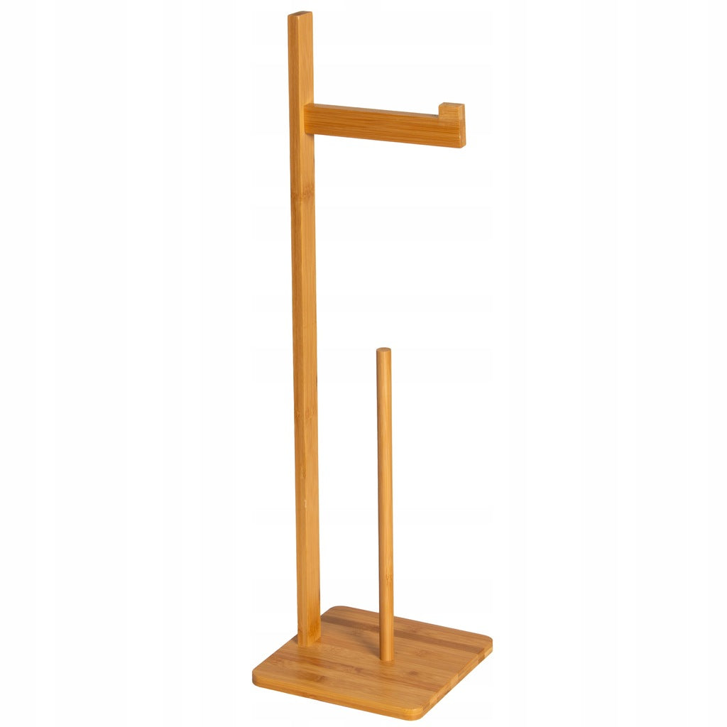 BAMBOO WOOD TOILET PAPER STAND SOLID STRONG Manufacturer code 2559