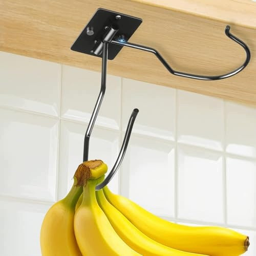 BANANA HOOK SELF ADHESIVE METAL FOLDING CABINET HANGER KITCHEN Brand no brand