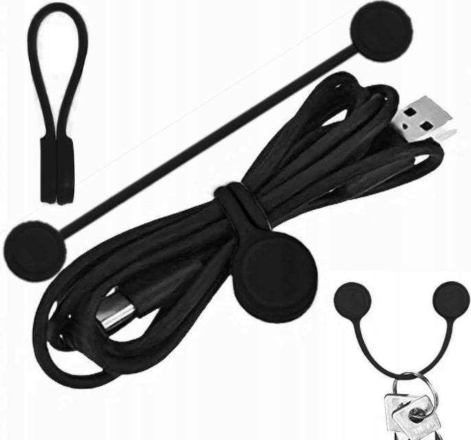 BAND BUCKLE CABLE ORGANIZER SILICONE MAGNETIC MAGNET