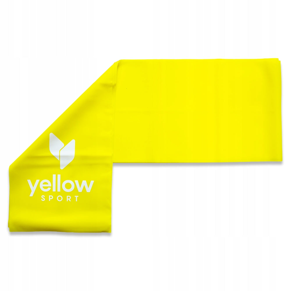 BAND RESISTANCE RUBBER TAPE FOR EXERCISE AND REHABILITATION YLLOWSPORT YELLOW 1-2KG Model yellowFLAT band