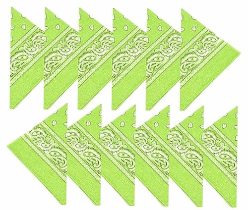 BANDANA COTTON PAISLEY WOMEN'S HAIR HEADGEAR 6 PCS.