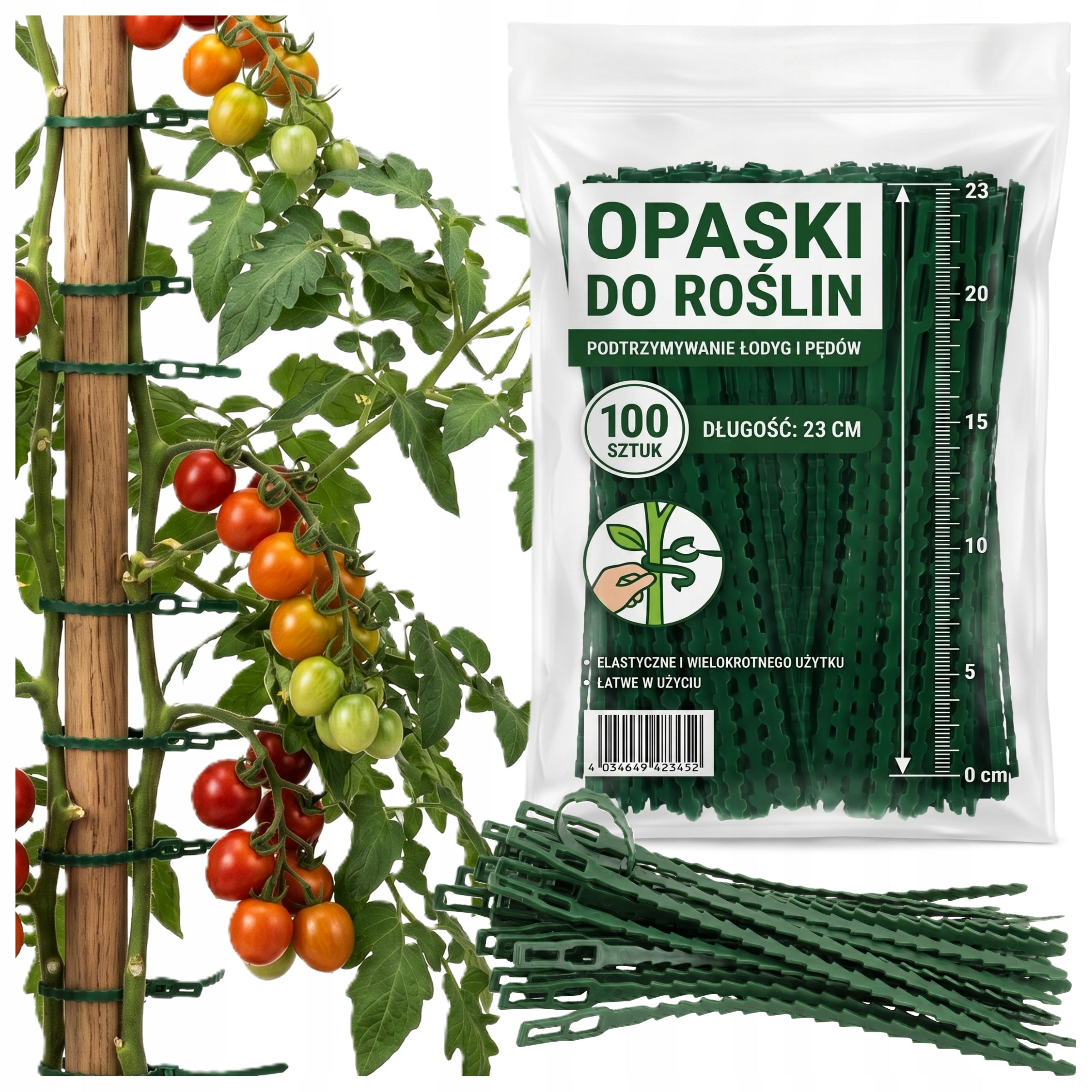 BANDS CLASPS CLIPS GARDEN TRITITES TOMATO PLANT LIGAMENTS 100PCS
