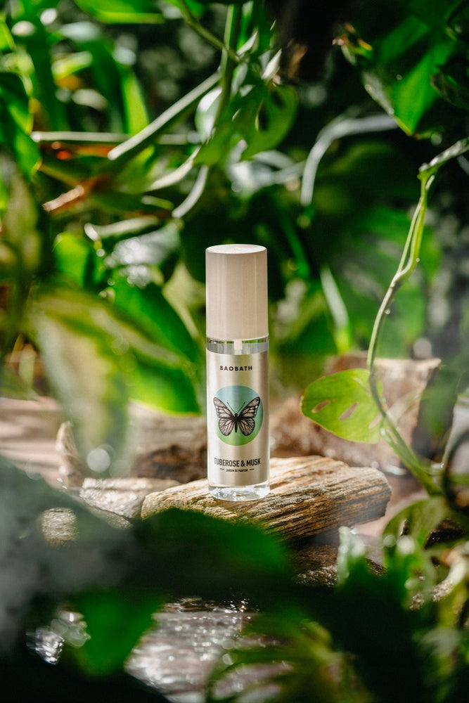 BAOBATH Body & Hair Mist 135ml - Tuberose & Musk Packaging status original