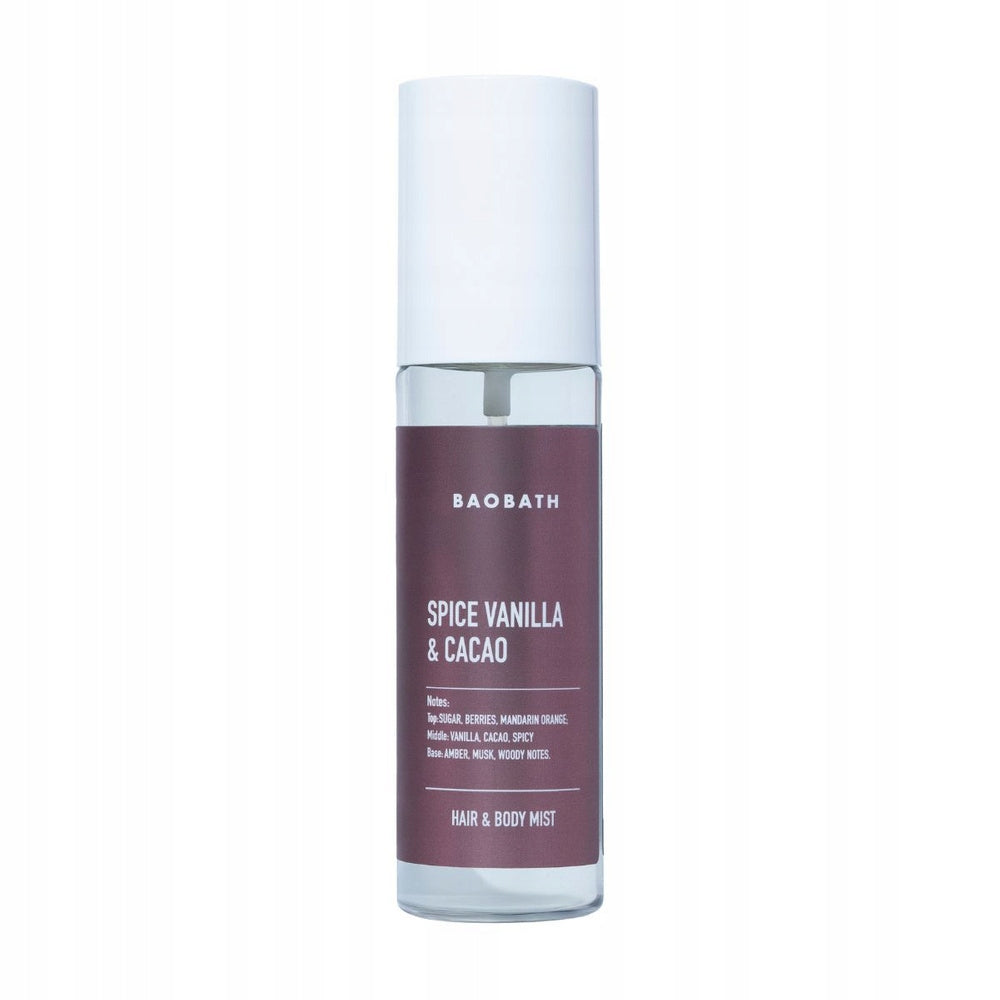 BAOBATH Fragrance Mist for Body and Hair SPICE VANILLA & CACAO 135 ml
