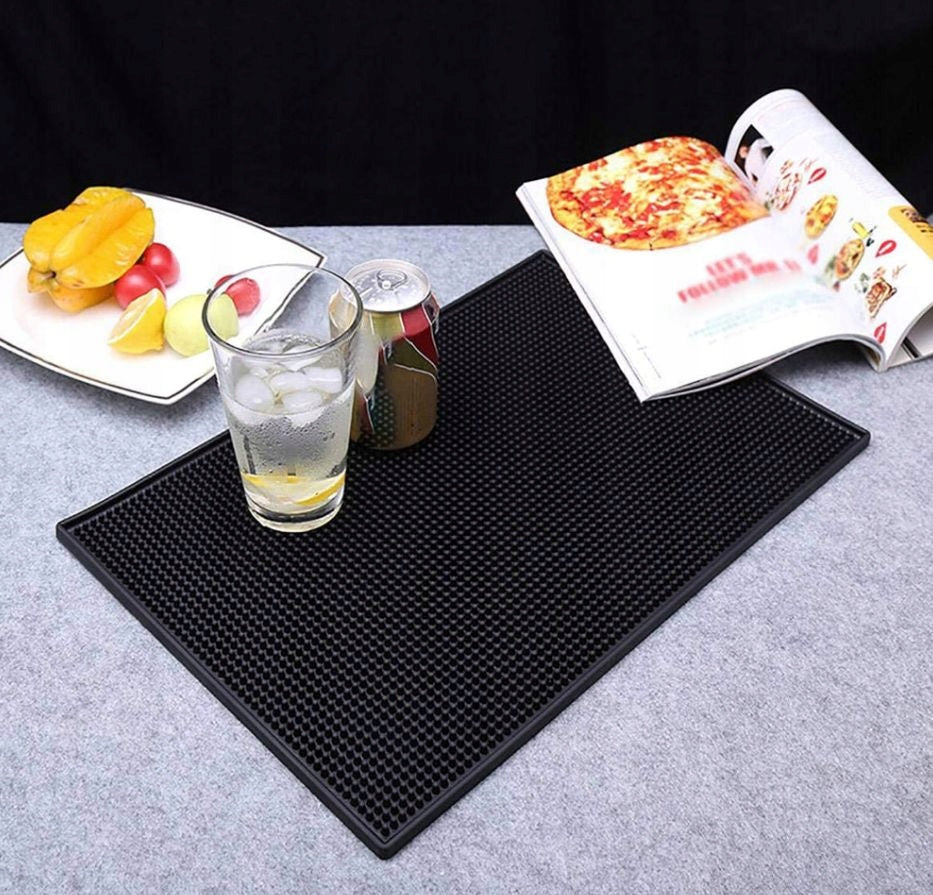 BAR MAT FOR DRYING DISHES DRAINER BARTENDING DRYER XXL 45x30 cm Color black