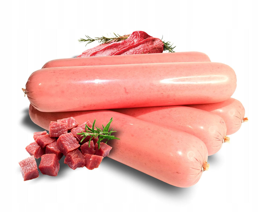 BAR POULTRY MEAT FOR DOG SAUSAGE MORTADELA 1KG X10.- MIĘSNE SMAKI