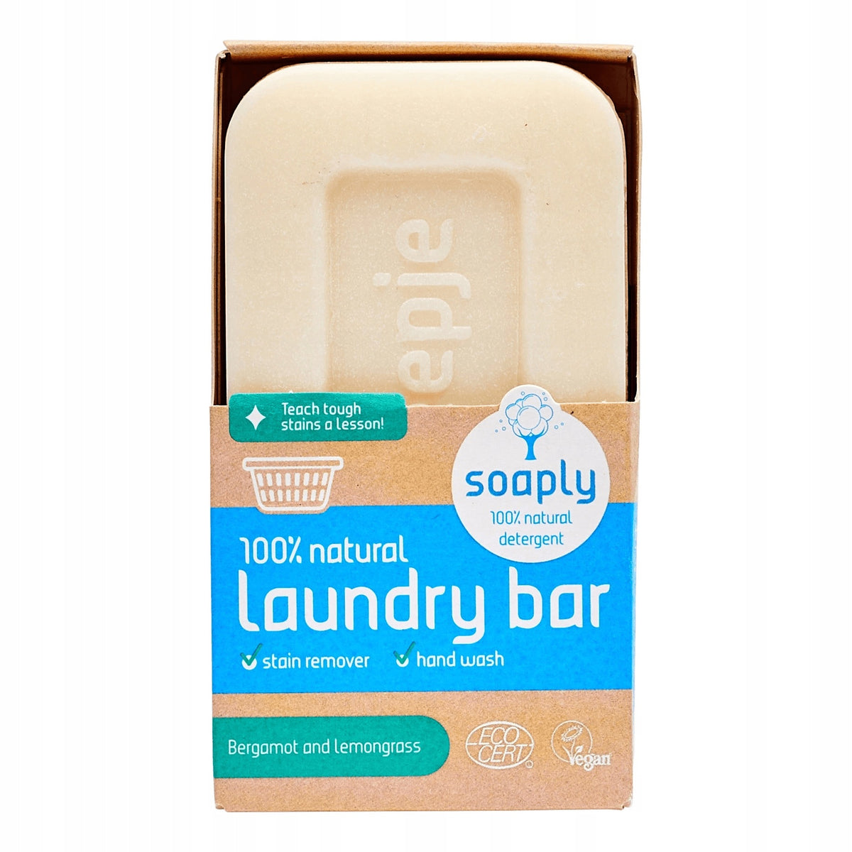 BAR SOAP FOR WASHING BERGAMOT AND LEMONGRASS ECO 120 g - SOAPLY