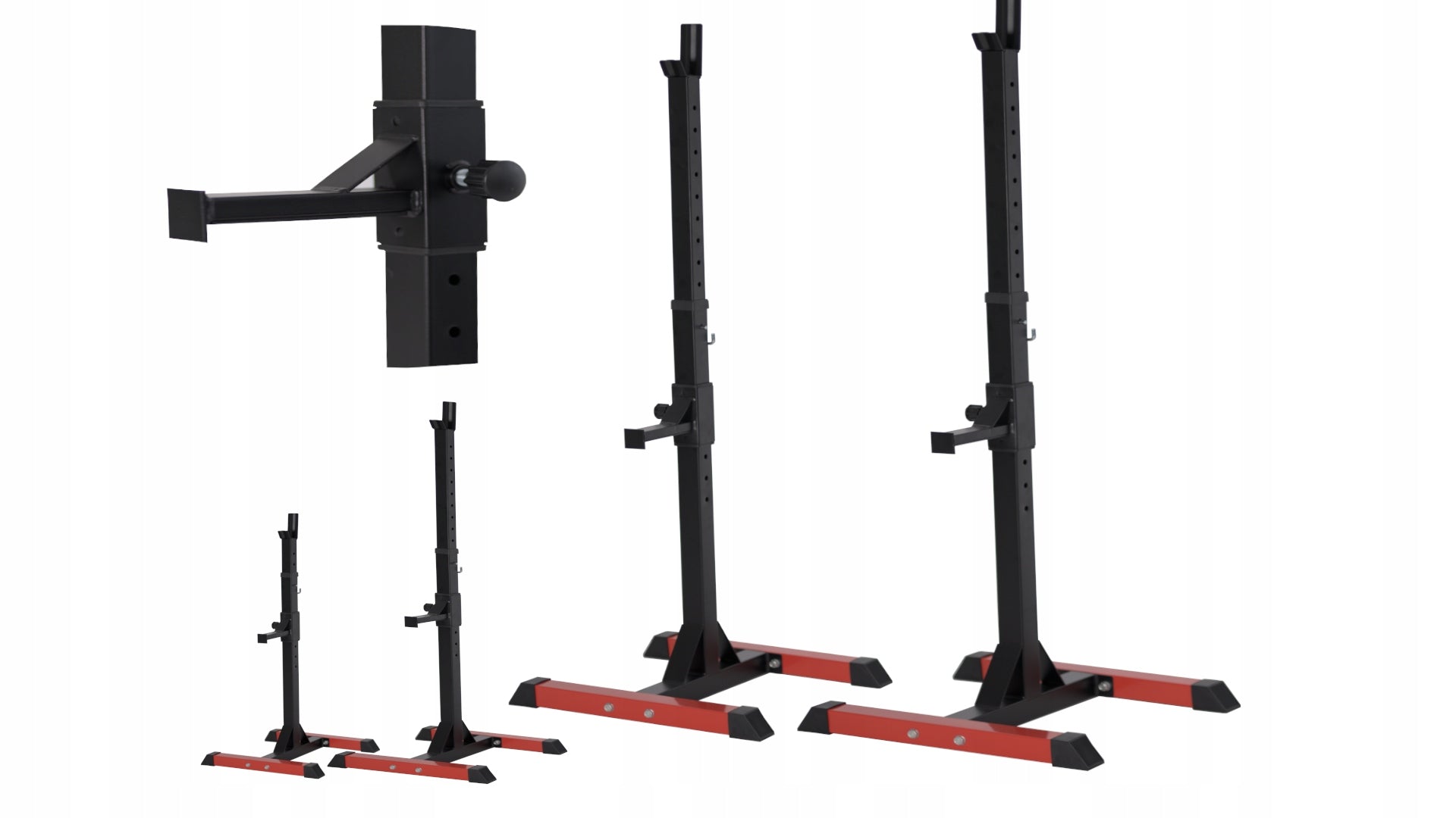 BARBELL ADJUSTABLE STANDS 2 Pcs Barbell Rack BELAY