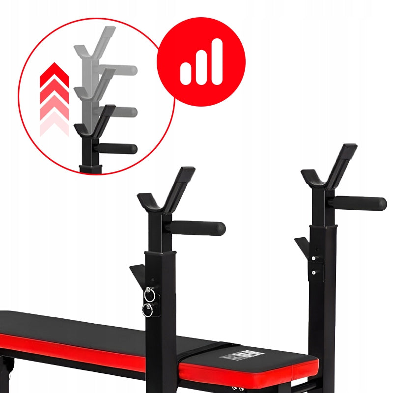 BARBELL BENCH ADJUSTABLE DIPS BELAY FOLDING SLANTED For for chest muscles for barbell