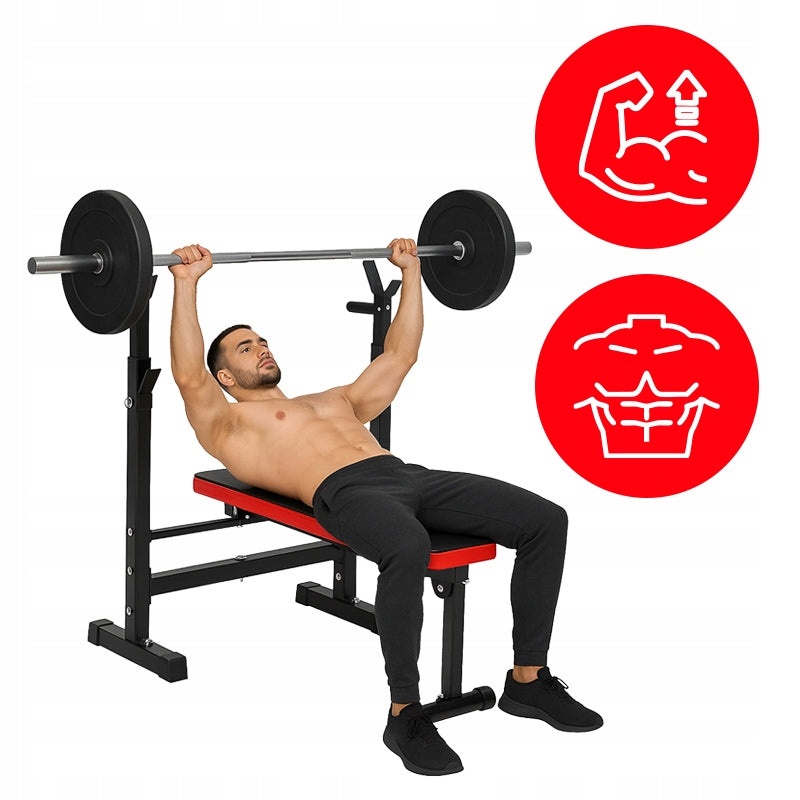 BARBELL BENCH ADJUSTABLE DIPS BELAY FOLDING SLANTED Model RP04