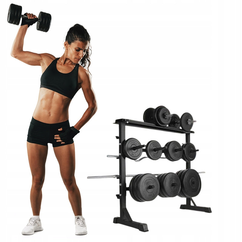 BARBELL RACK DUMBBELLS GRIFFINS WEIGHT STEEL 3-LEVEL 350KG SOLID Brand no brand