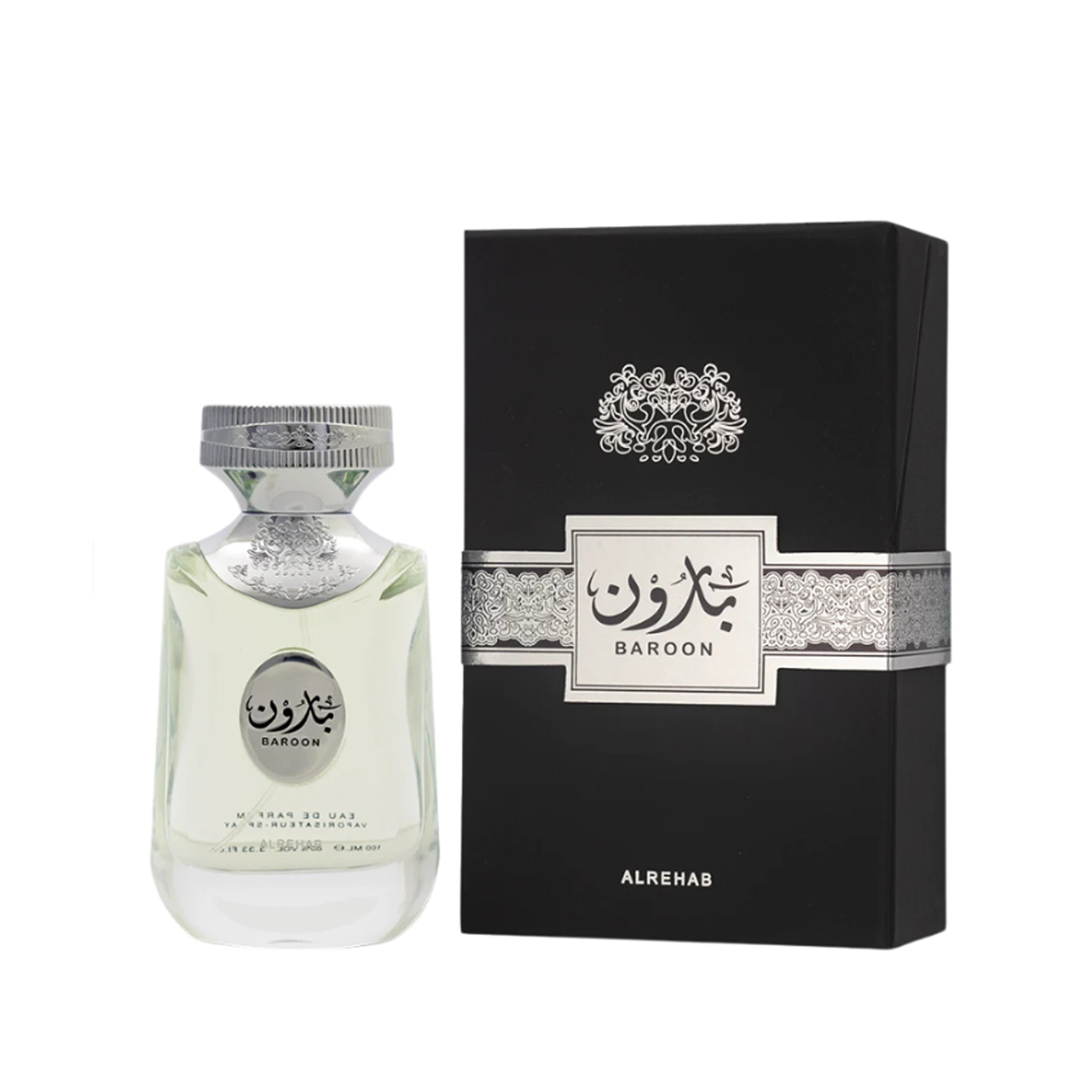 BAROON ARABIC PERFUME MALE CITRUS FRESH MUSK 100 ml AL REHAB EDP Packaging status original