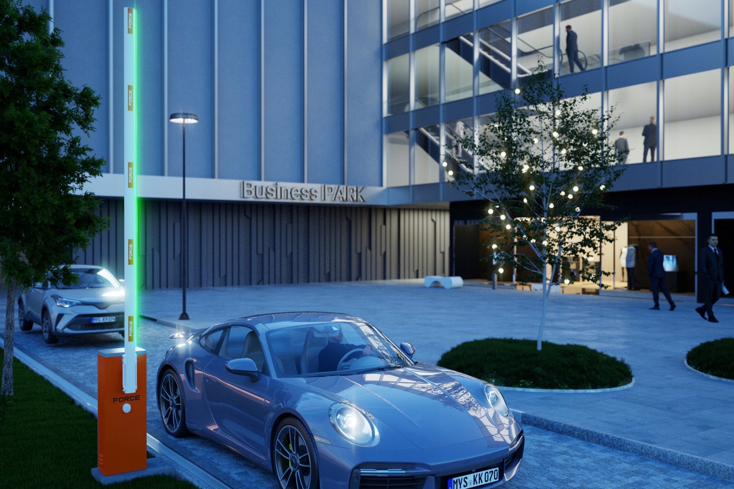 BARRIER FORCE GR5000 with arm 6m built-in Parking Semaphore Product weight with unit packaging 40 kg
