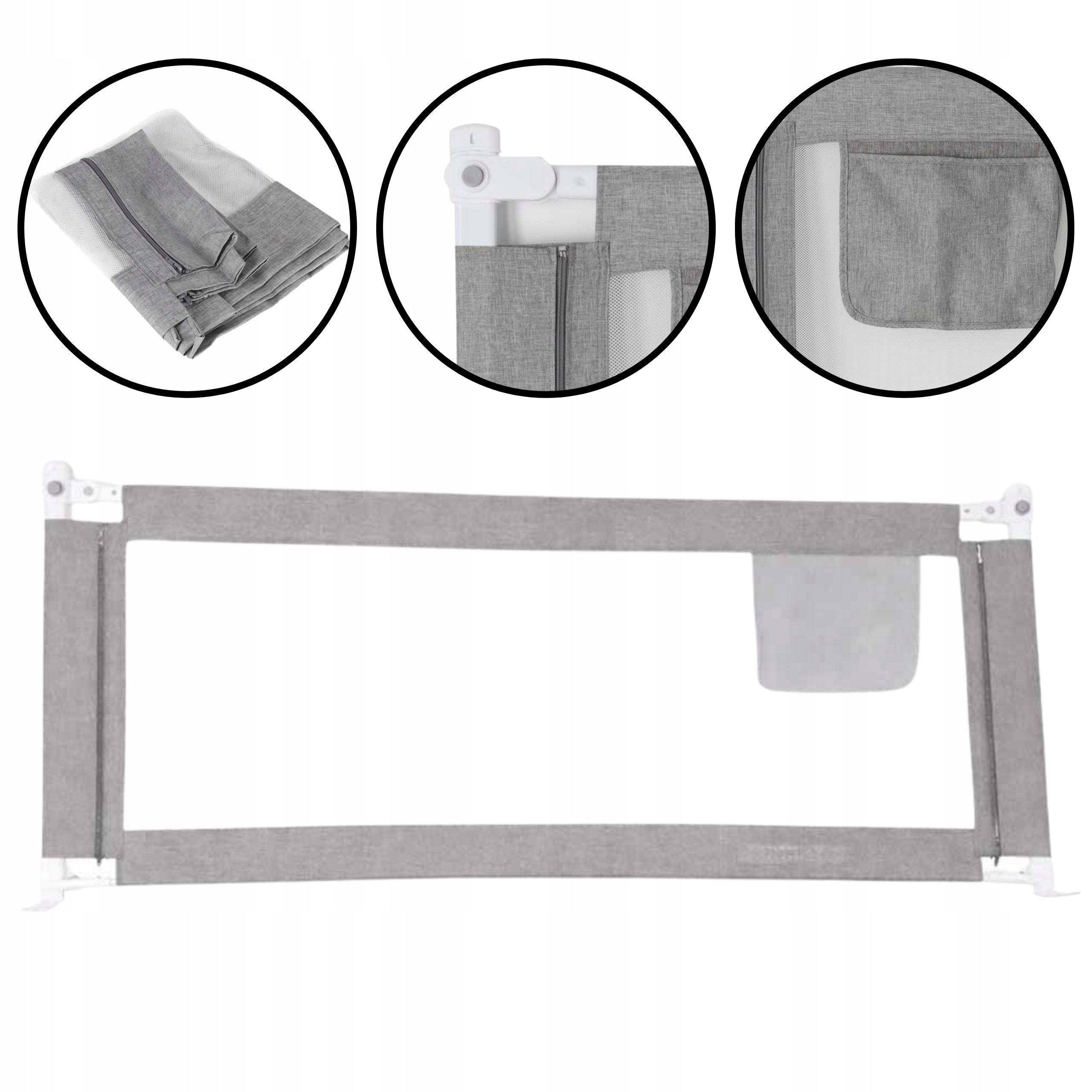 BARRIER TO THE BED PROTECTIVE GATE LOCK SECURITY SYNTAX 160 CM Packaging status original