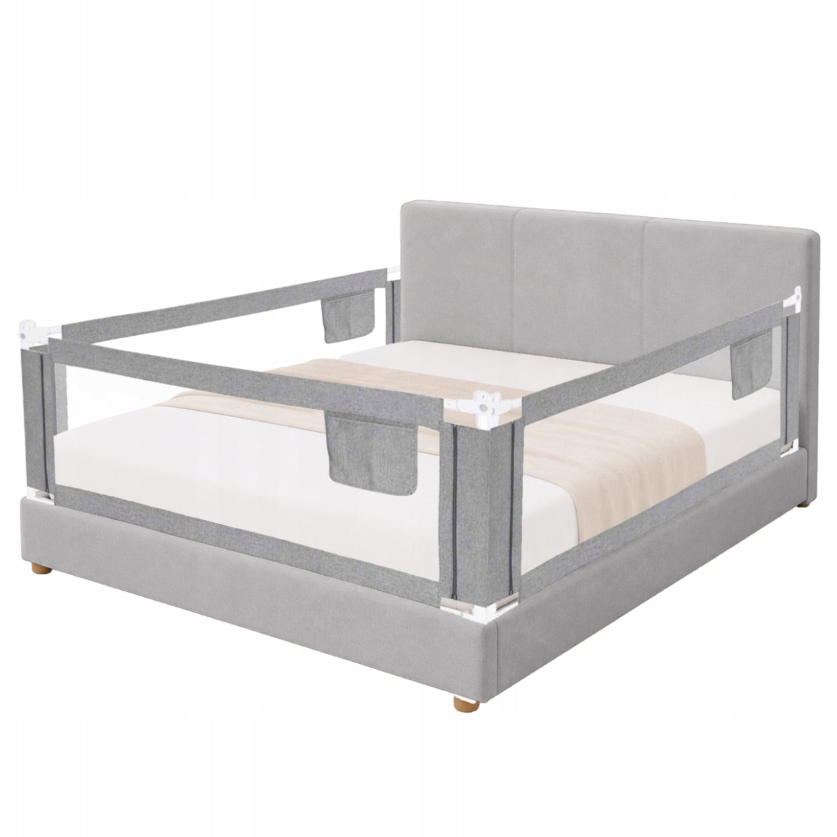 BARRIER TO THE BED PROTECTIVE GATE LOCK SECURITY SYNTAX 160 CM