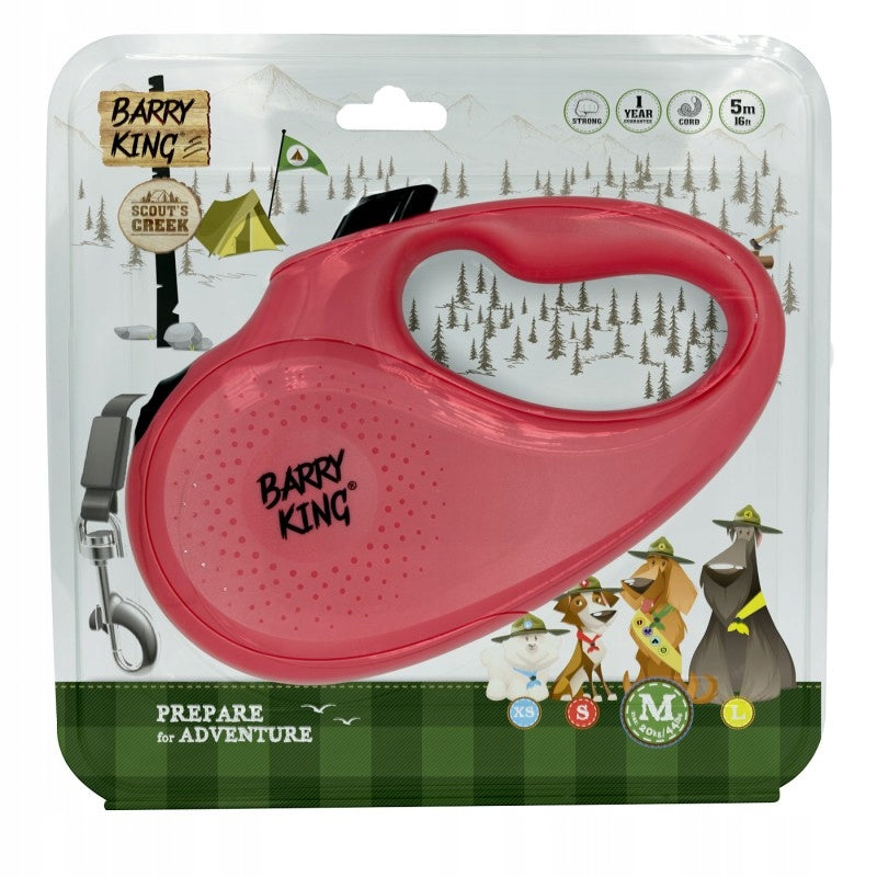 BARRY KING - Automatic leash for dog pink XS Manufacturer code 17104