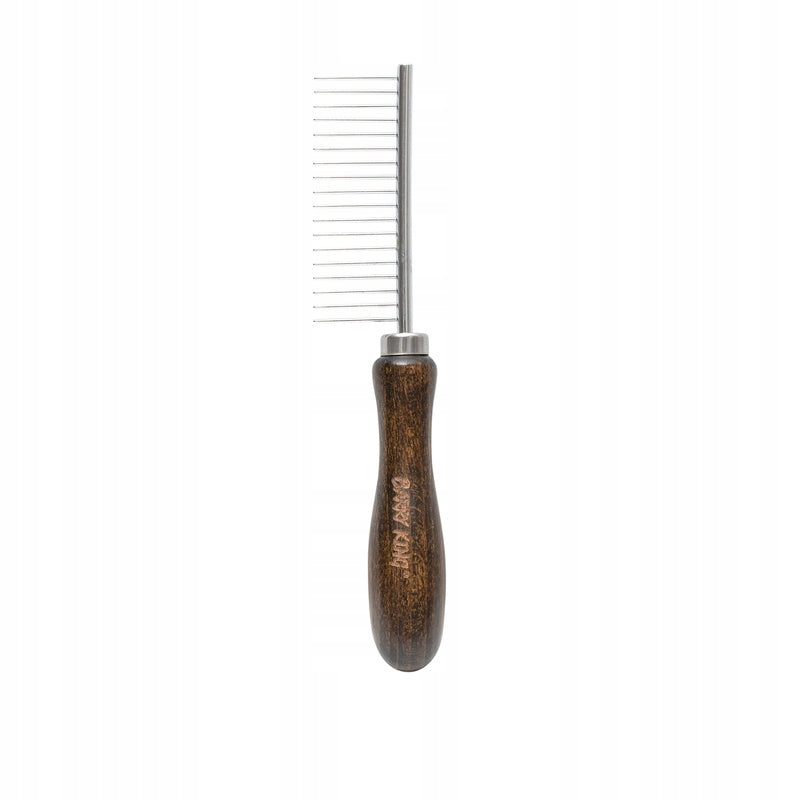 BARRY KING Comb, with socket, beech wood, 18 pins, size 3,1x18,7cm