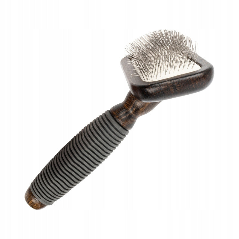 BARRY KING Rectangular poodle brush, beech, steel, TPR, 11x16,9cm Manufacturer code 5904479146335