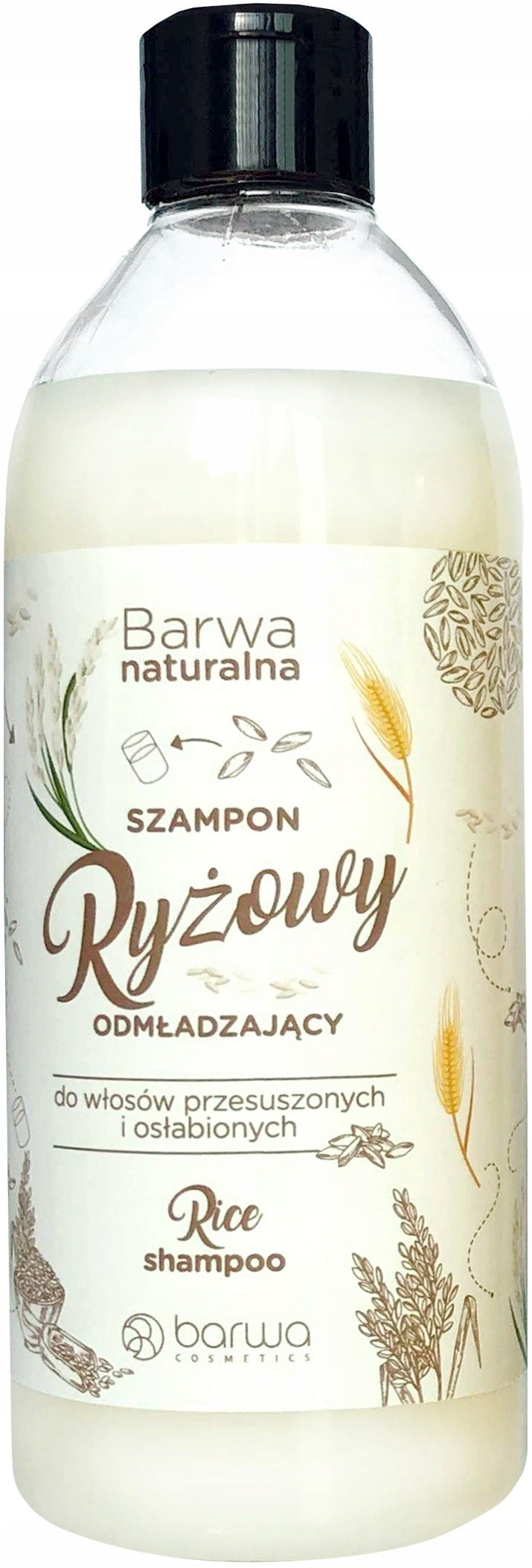 Reisshampoo für trockenes und geschwächtes Haar Barwa, 500 ml 