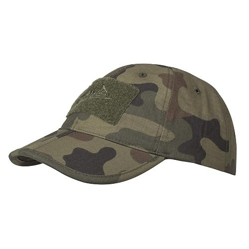 BASEBALL CAP FOLDING CAP POLYCOTTON RIPSTOP FOR MAN GREEN Brand no brand