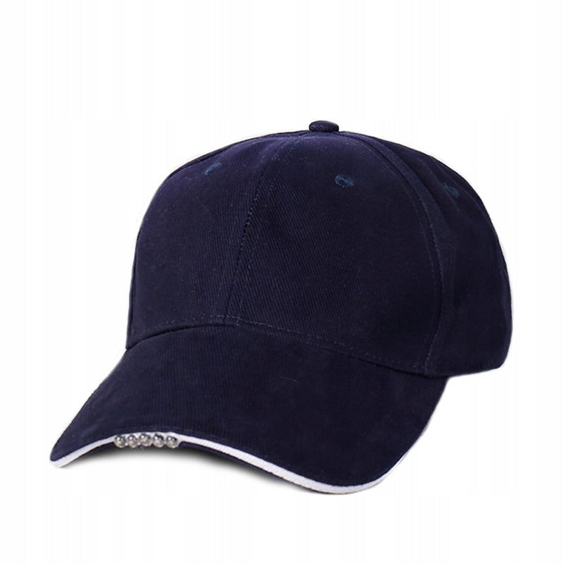 BASEBALL CAP NAVY BLUE LEDS BATTERY