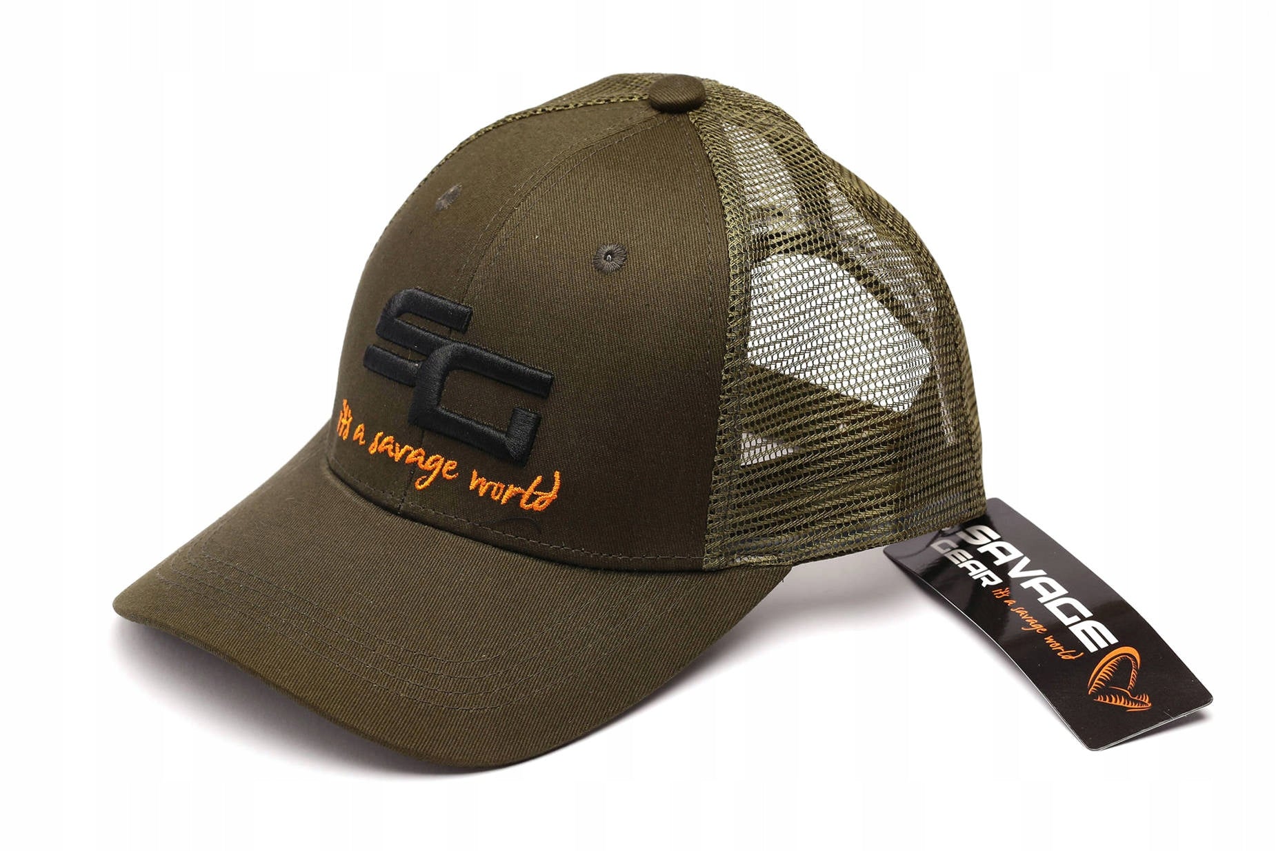 BASEBALL CAP SAVAGE GEAR - TRUCKER SG4 Color green