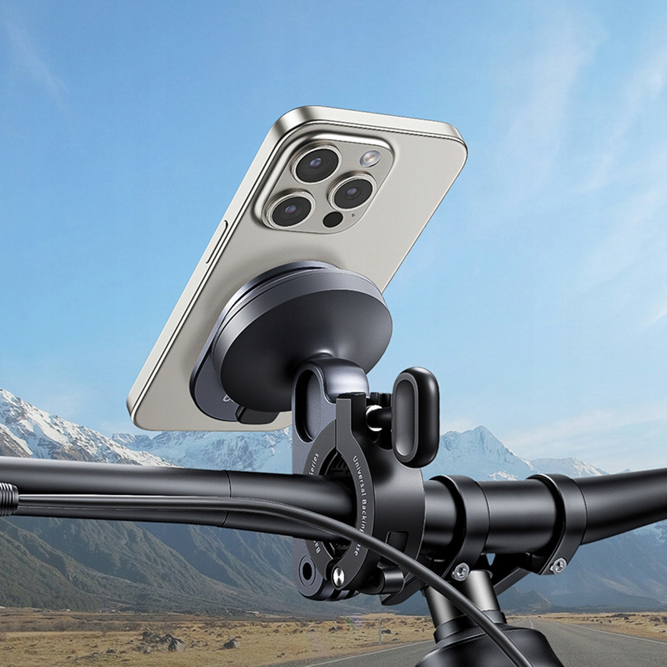 BASEUS 2IN1 HANDLEBAR BIKE PHONE HOLDER FOR MOTORCYCLE SCOOTER Packaging status original