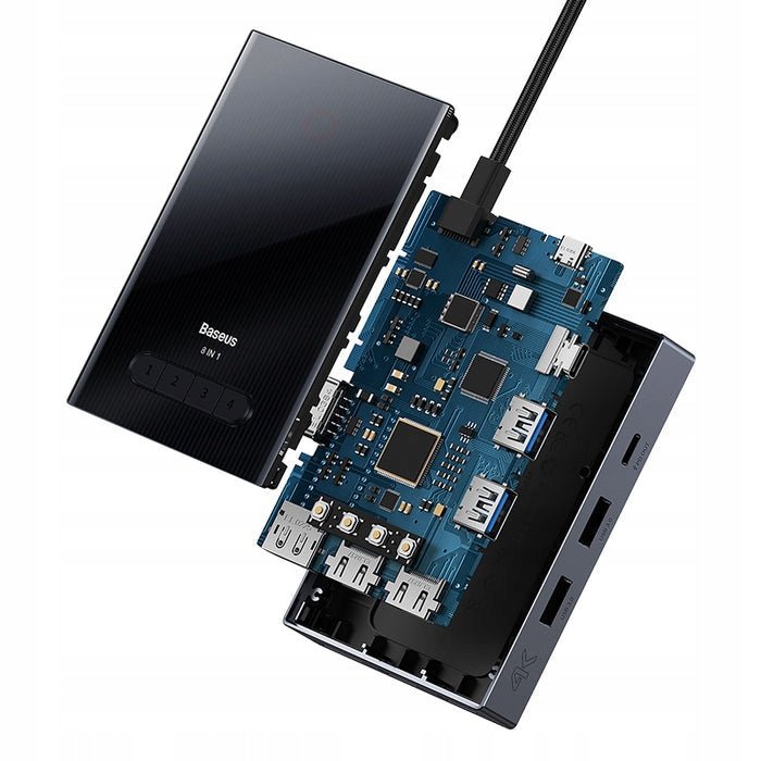 BASEUS 8IN1 DOCKING STATION ADAPTER HDMI DOCKING STATION 4K 60HZ PRO FHD Packaging status original