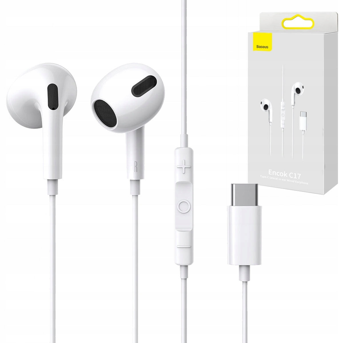 BASEUS C17 EARBUDS WITH MICROPHONE USB-C 1.1 M BASEUS ENCOK C17