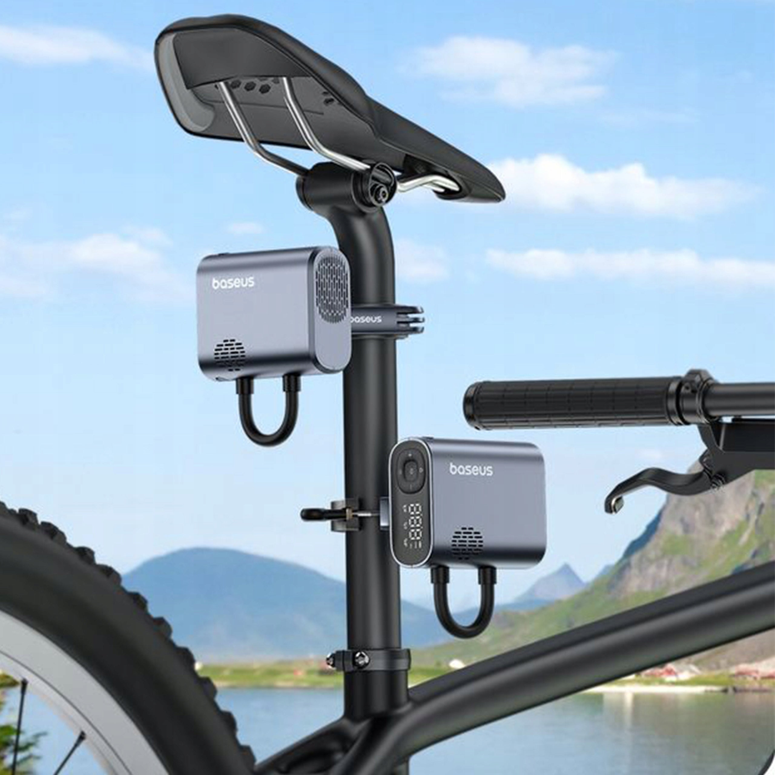 BASEUS ELECTRIC BICYCLE PUMP WIRELESS FOR BICYCLE BALL FLASHLIGHT Brand Baseus
