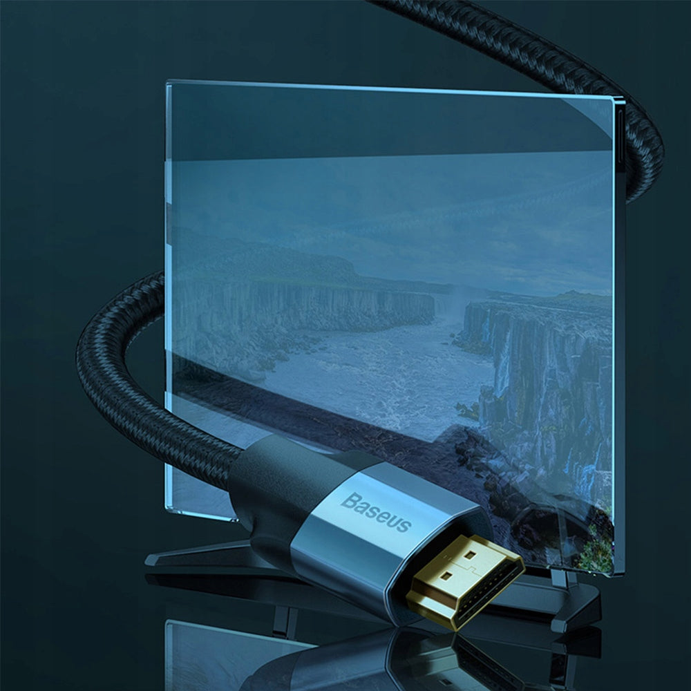 Kabelis Baseus Enjoyment 4K Hdmi - Hdmi 3m, pilkas (Caksx-D0G)