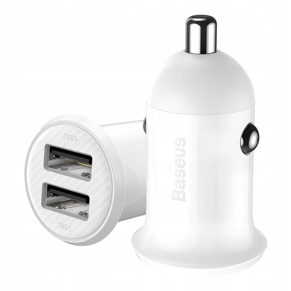 BASEUS FAST CAR CHARGER 2 USB STRONG 4,8A FOR CIGARETTE LIGHTER SOCKET Packaging status original