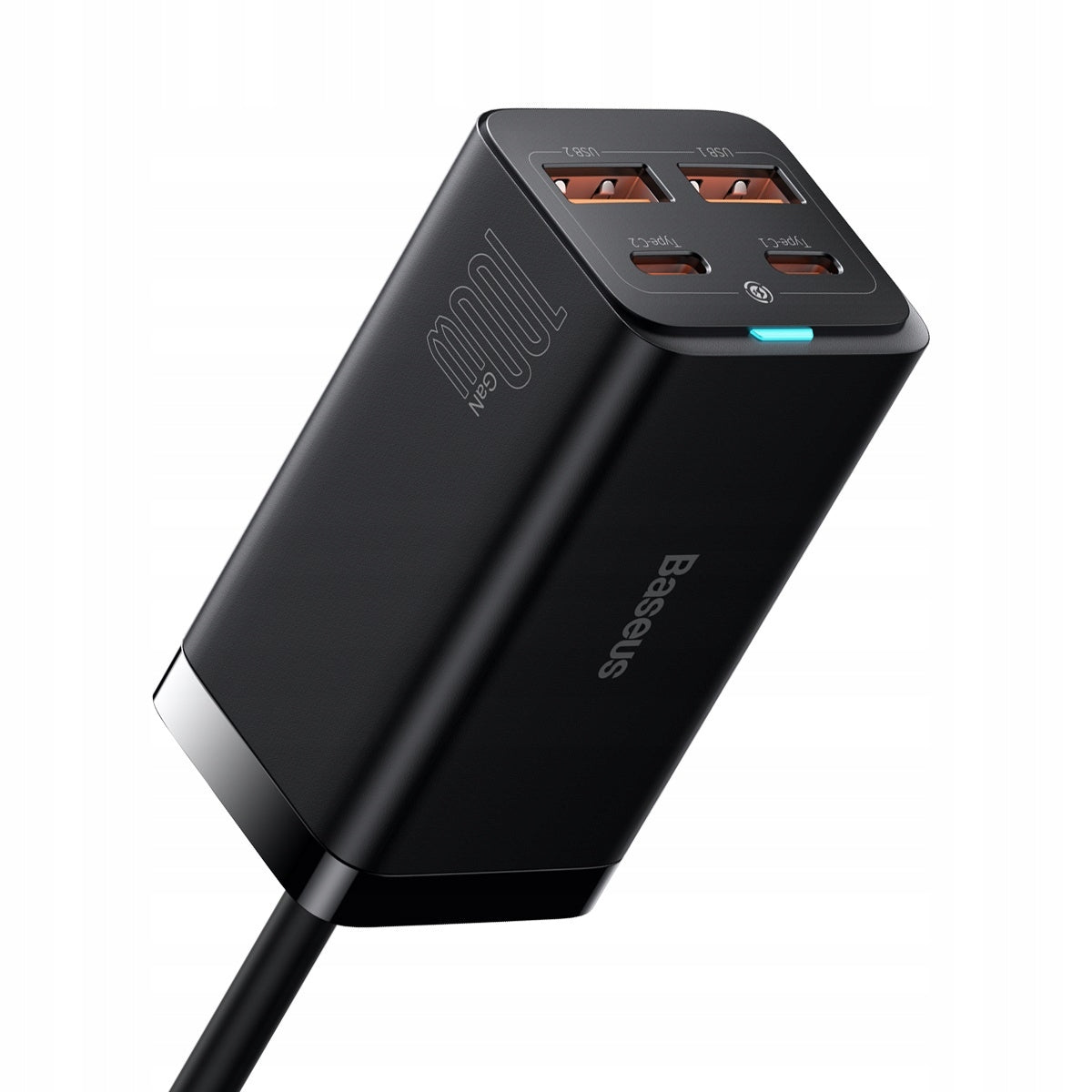BASEUS FAST CHARGER GaN3 Pro 2x USB C USB 100W POWERFUL POWER SUPPLY Packaging status original