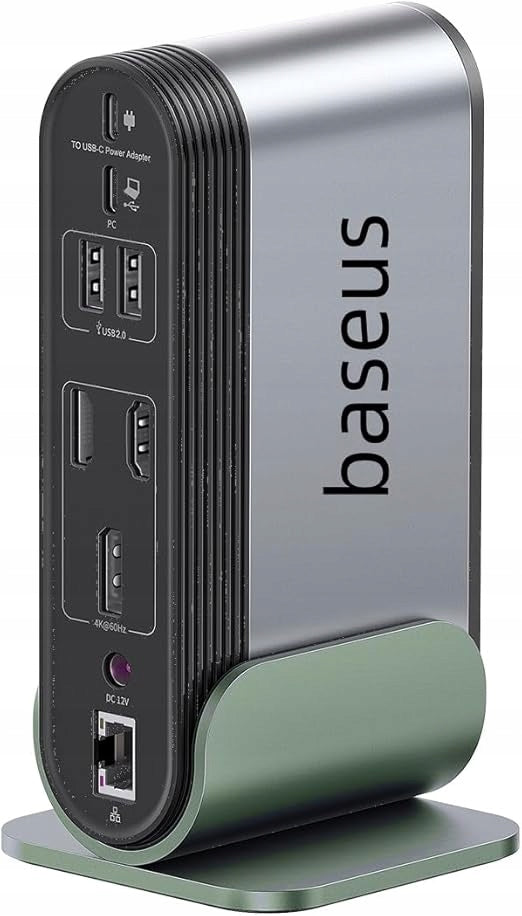 BASEUS USB DOCKING STATION 9IN1 SILVER 120HZ 3D