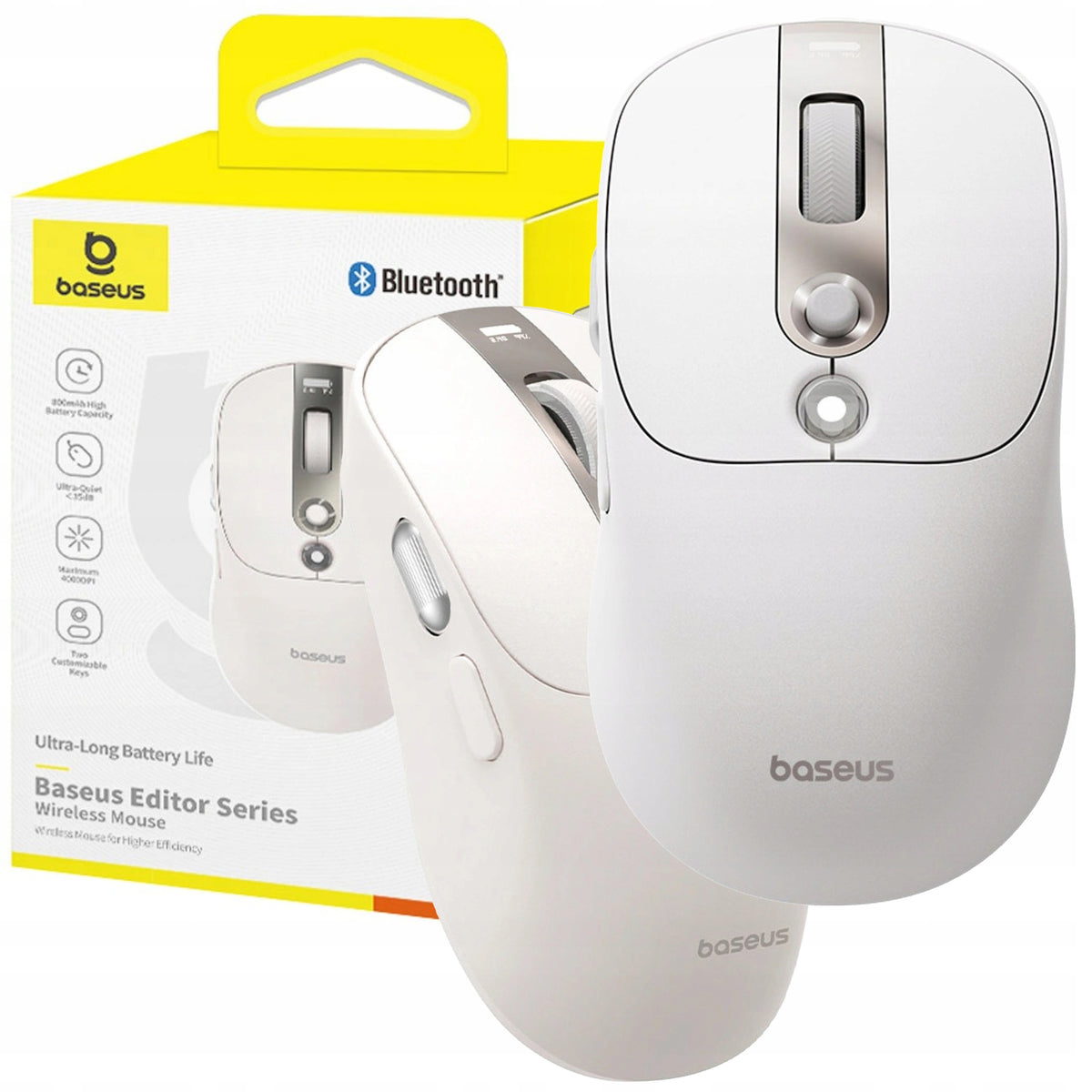 BASEUS WIRELESS MOUSE BLUETOOTH RECHARGEABLE 800mAh USB-C OLED INDICATOR