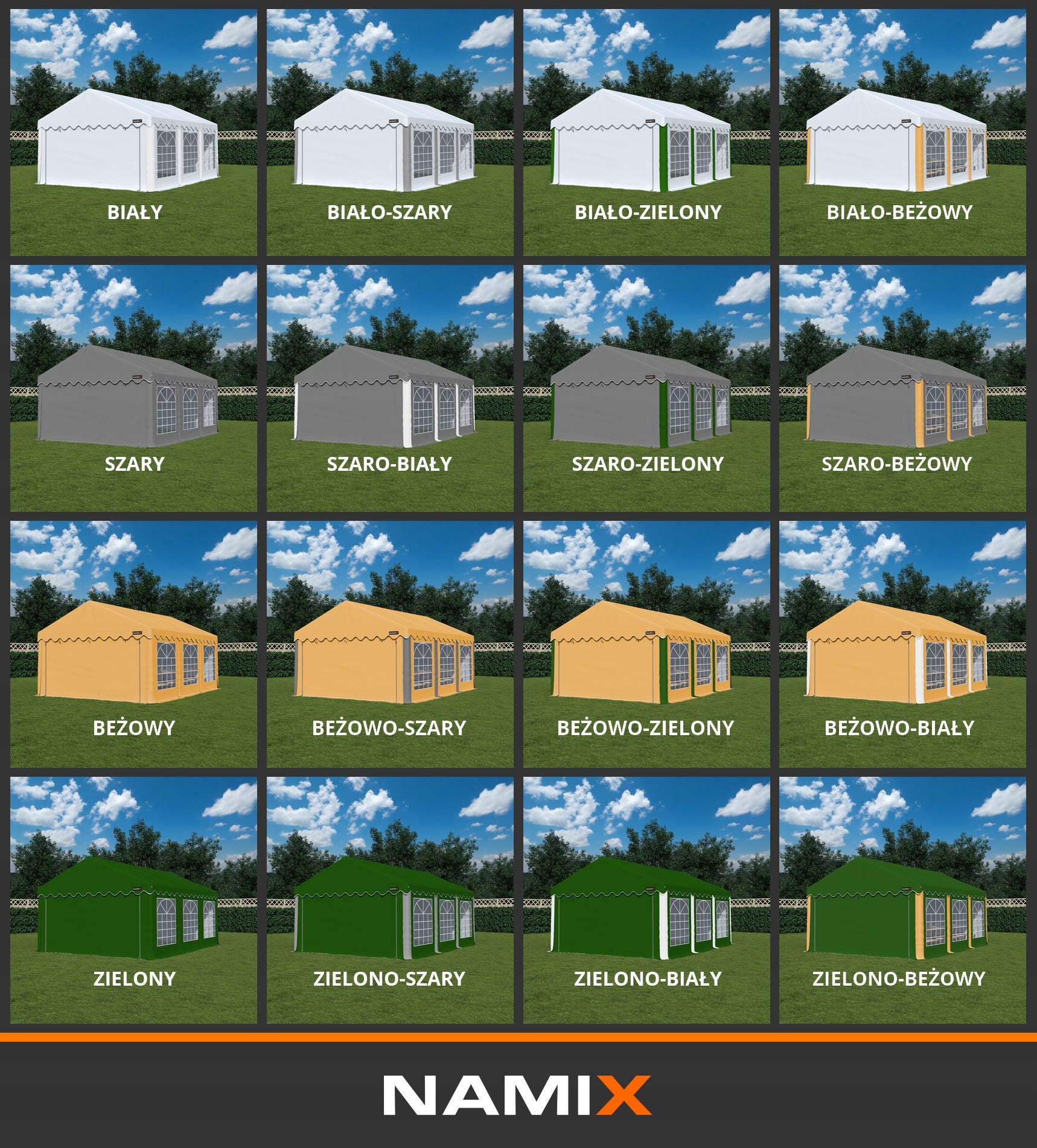 BASIC 3x6 Garden Party Tent VARIOUS COLORS + SIDE WALLS FREEBIE Number of side walls 6 walls