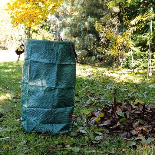BASKET BAG LEAF BAG GRASS WASTE FOR LEAVES GARDEN CONTAINER 120L Manufacturer code kosz worek do zbierania liści duży mocny 120l