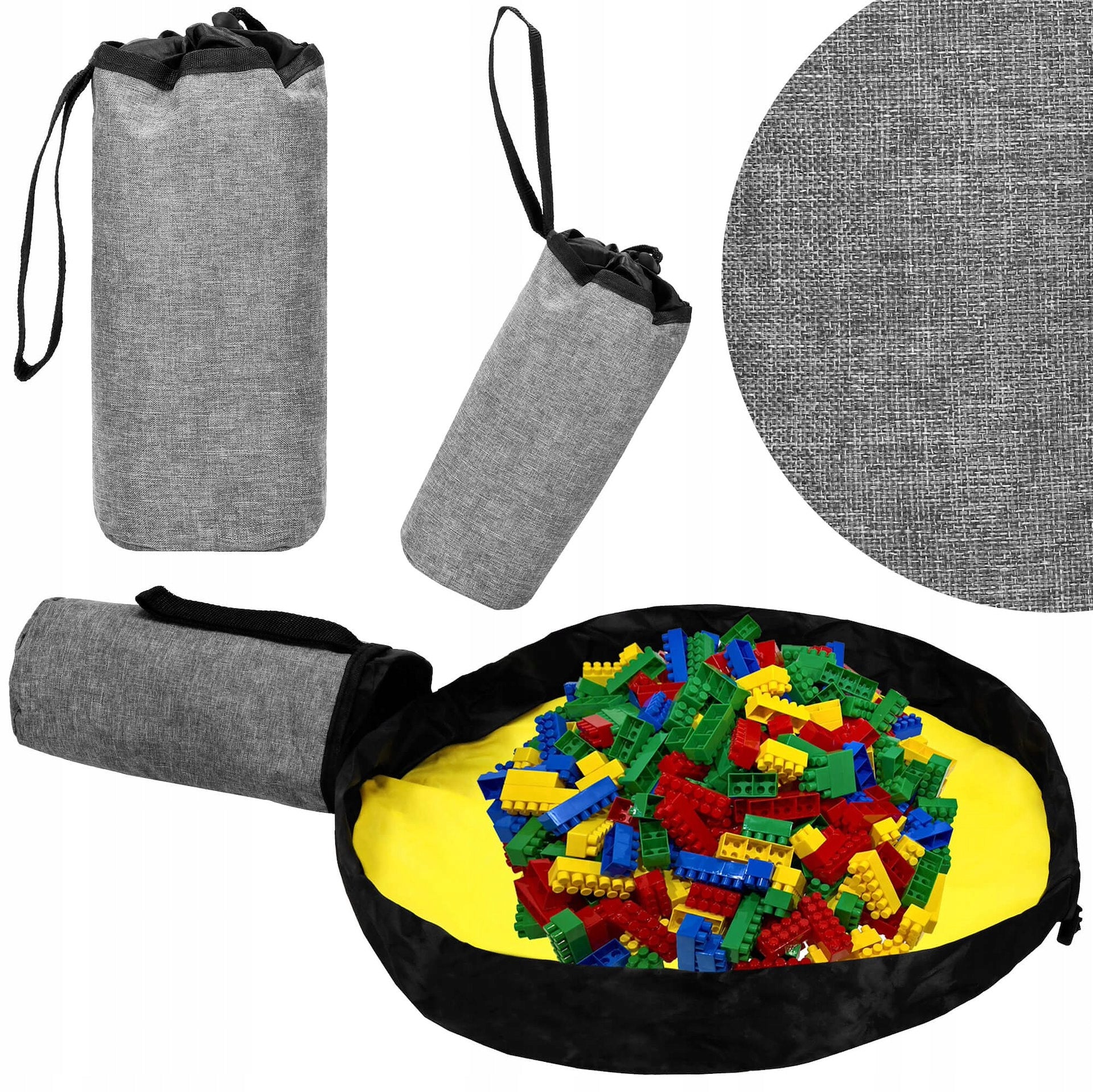 BASKET CONTAINER TOYS FOR CHILDREN ROOMY BAG WITH MAT BARREL ORGANIZER Manufacturer code HA0130