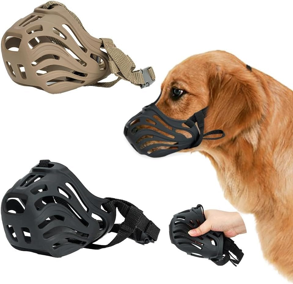 BASKET DOG MUZZLE 2 PIECES BREATHABLE ADJUSTABLE