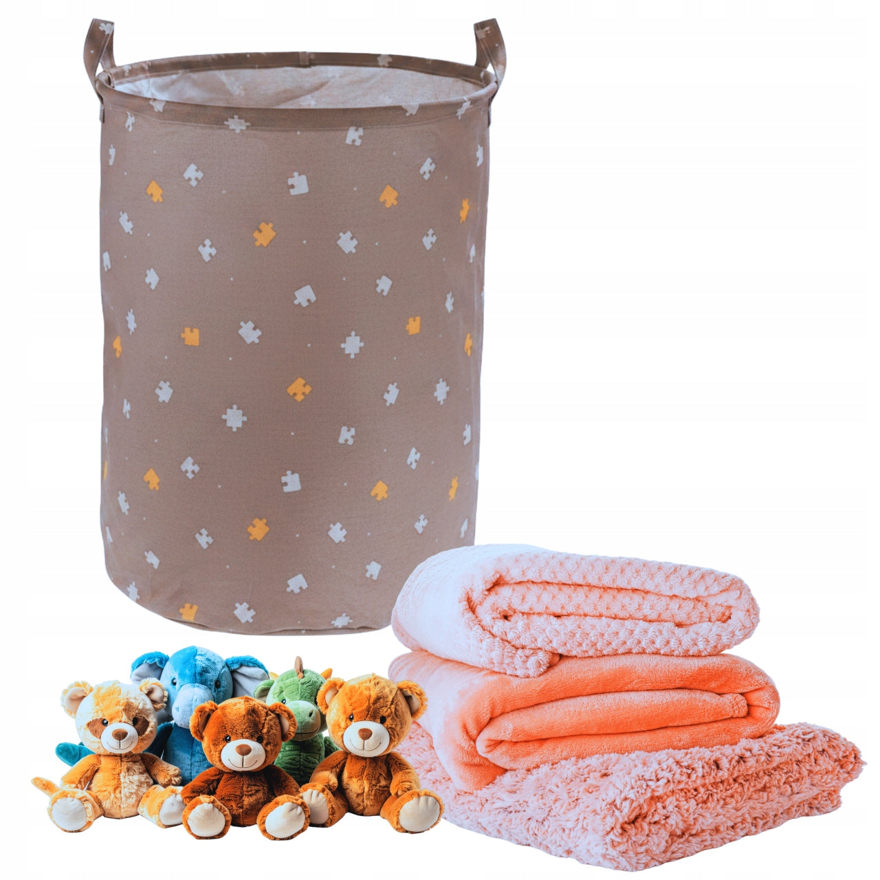 BASKET TOY CONTAINER BLOCKS PLUSH TOYS LARGE ORGANIZER FOR CHILDREN'S ROOM