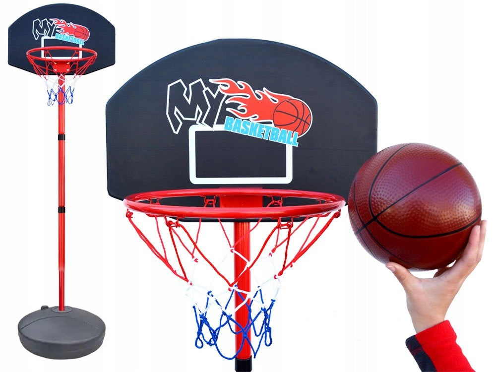 BASKETBALL BASKET FOR BASKETBALL GAME ADJUSTABLE 129-213cm BOARD STAND