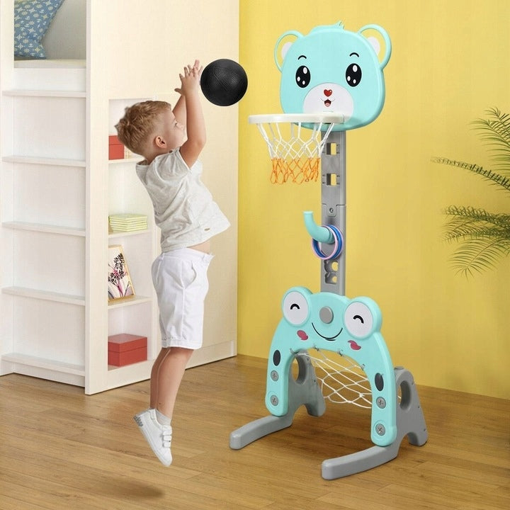 BASKETBALL BASKET FOR KIDS BASKET BOARD ADJUSTABLE SET 3IN1 STABLE Kind basketball set