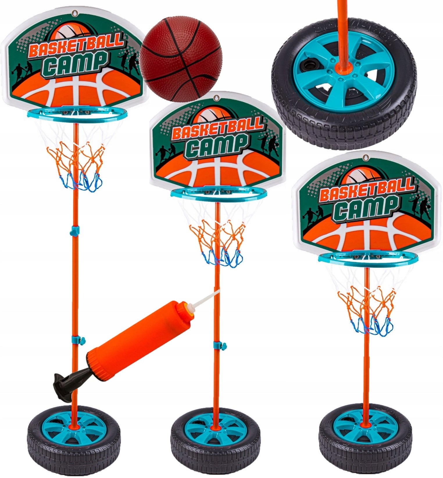 BASKETBALL BASKET for children set BASE CIRCLE shield basketball