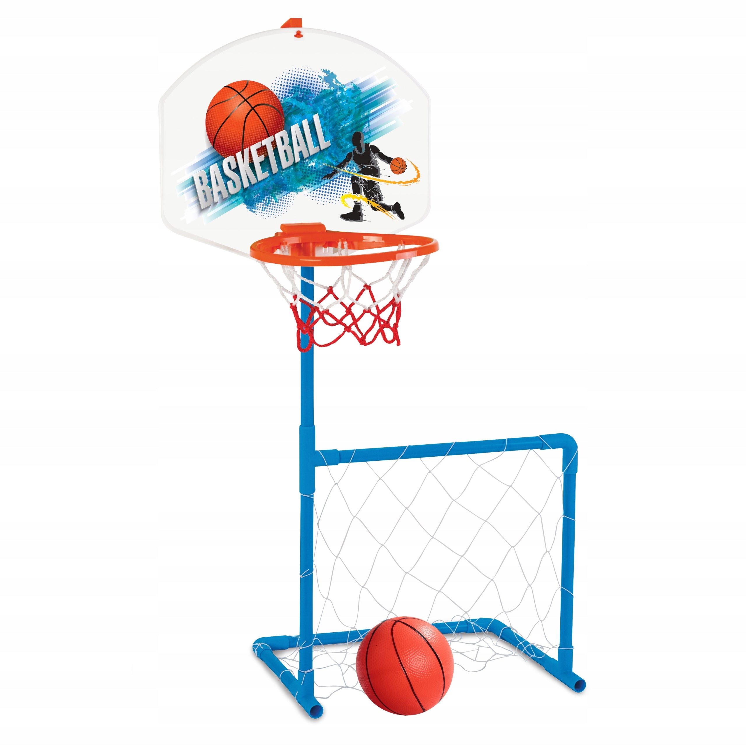 BASKETBALL GOAL FOOTBALL SET 2IN1 FOOTBALL ARCADE GAME Brand Woopie