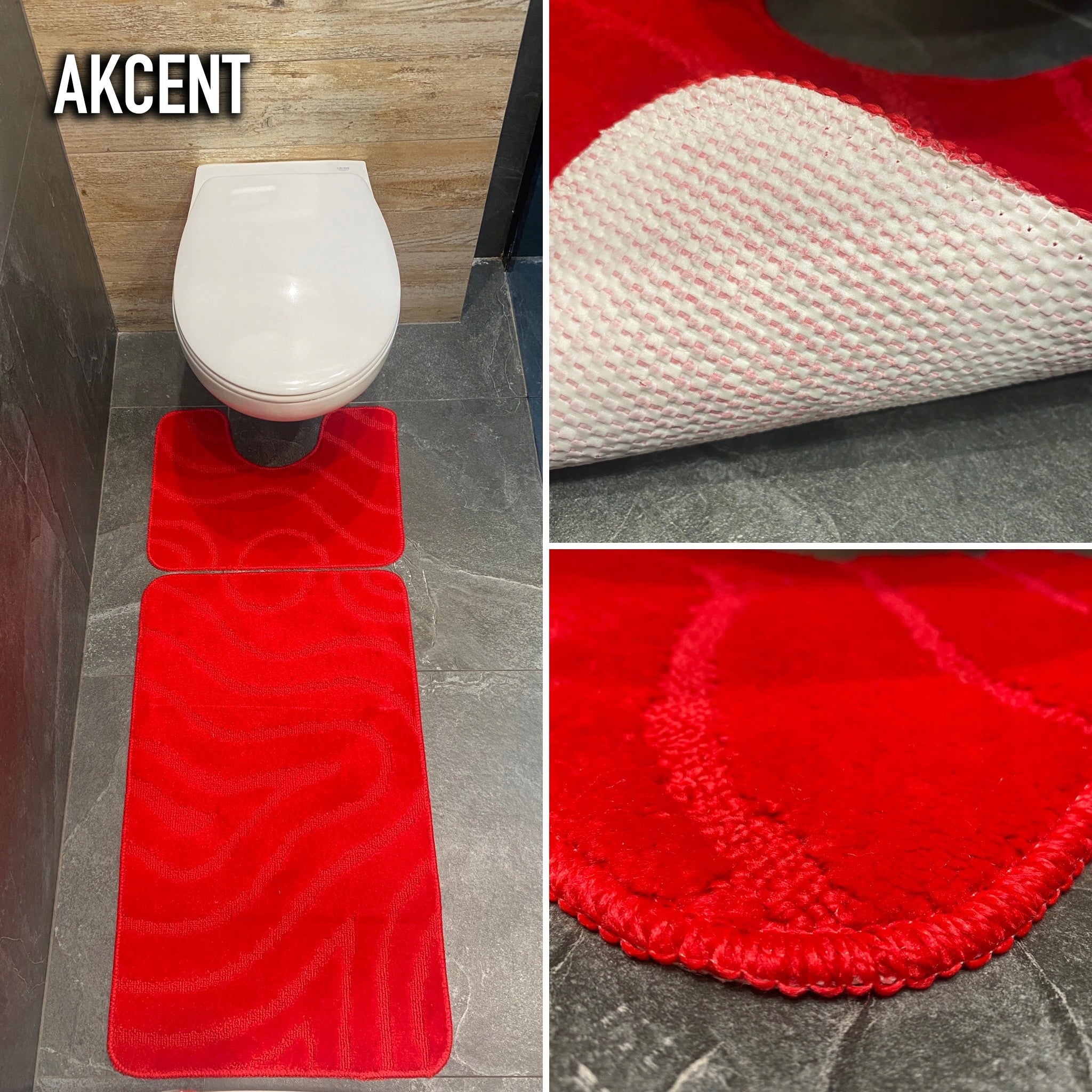 BATHROOM CARPET 2 PARTS ANTI-SLIP MIX OF PATTERNS Manufacturer code 5904730472845