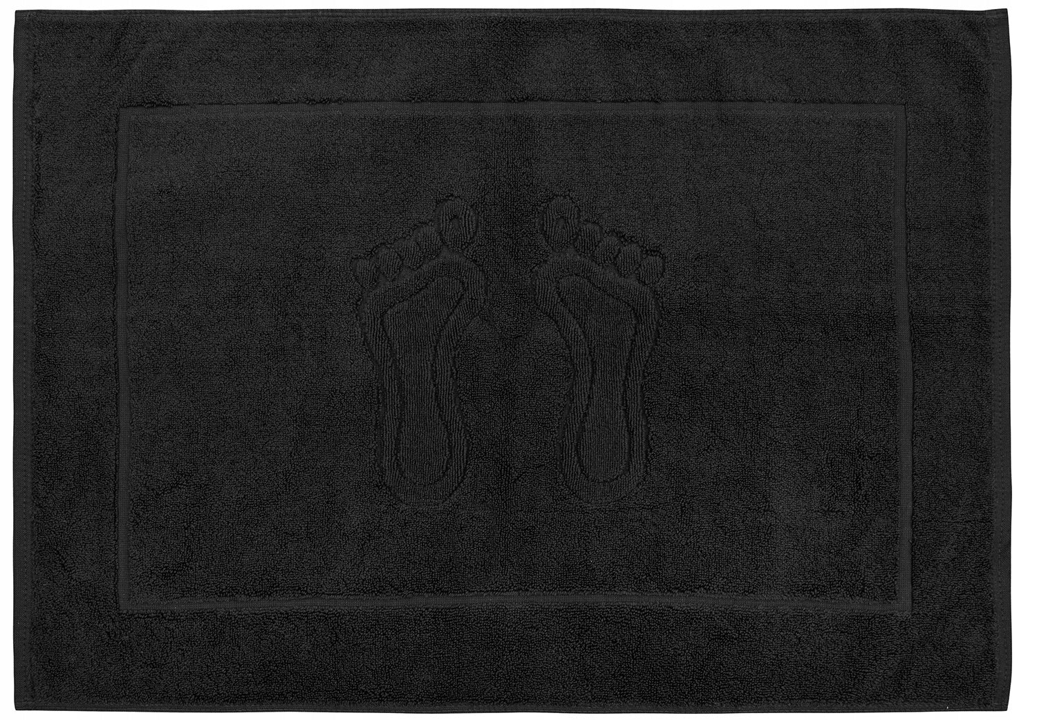 BATHROOM CARPET BLACK TOWEL HEAD 50x70 THICK 650g/m2