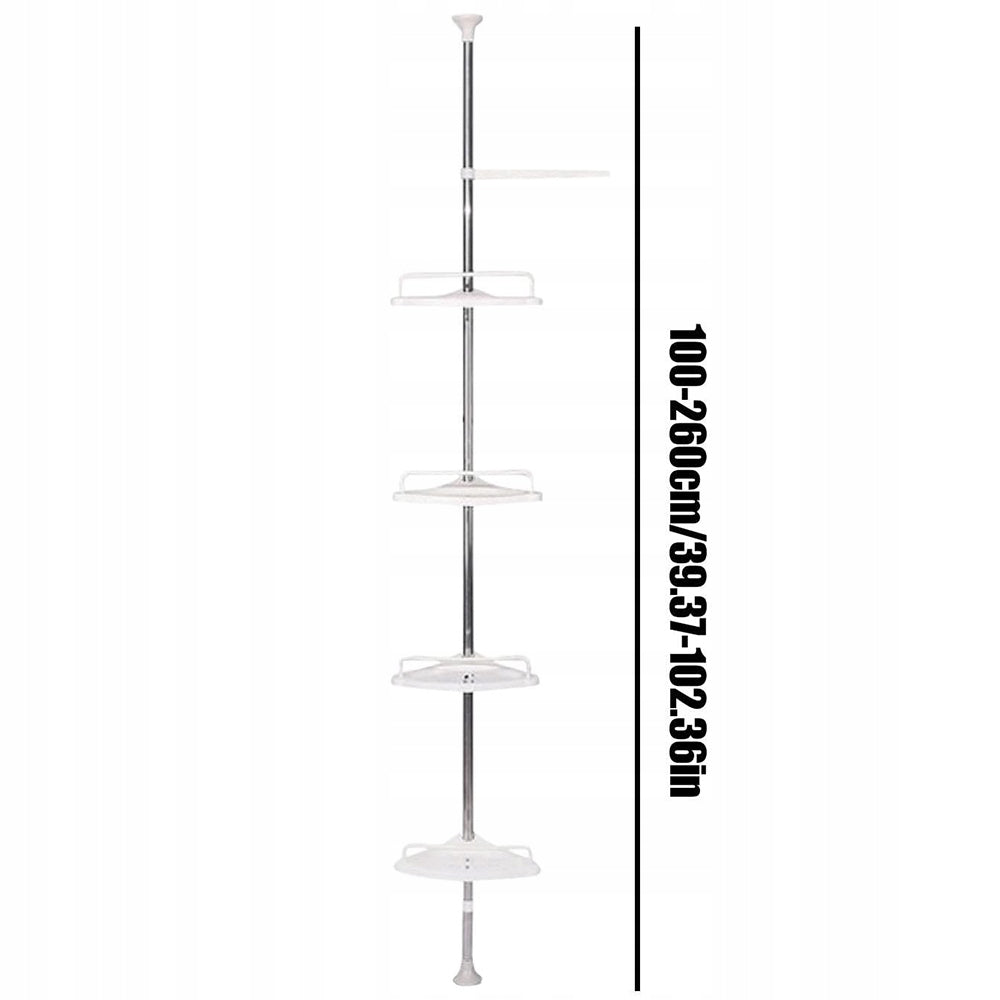 BATHROOM CORNER SHOWER SHELF TELESCOPIC COSMETIC ORGANIZER Furniture height 260 cm