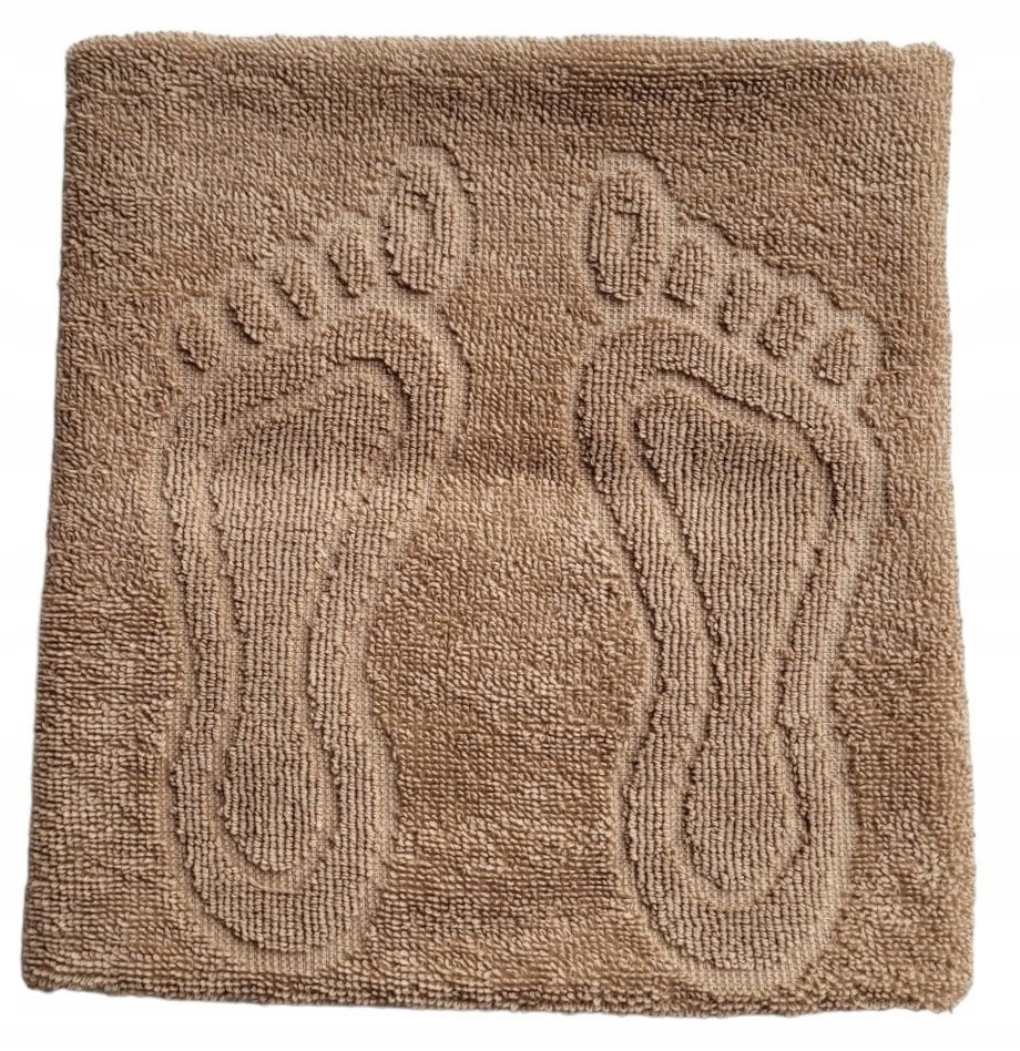 BATHROOM FOOT ROSA LEG TOWEL YORK 50x70 BEIGE 400g/m2